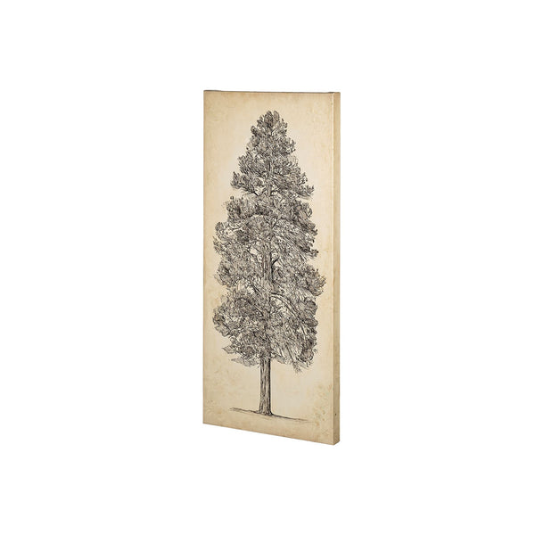 Pacific North West Tree Sketch III by Melissa Wang a Hand Embellished Textured Canvas