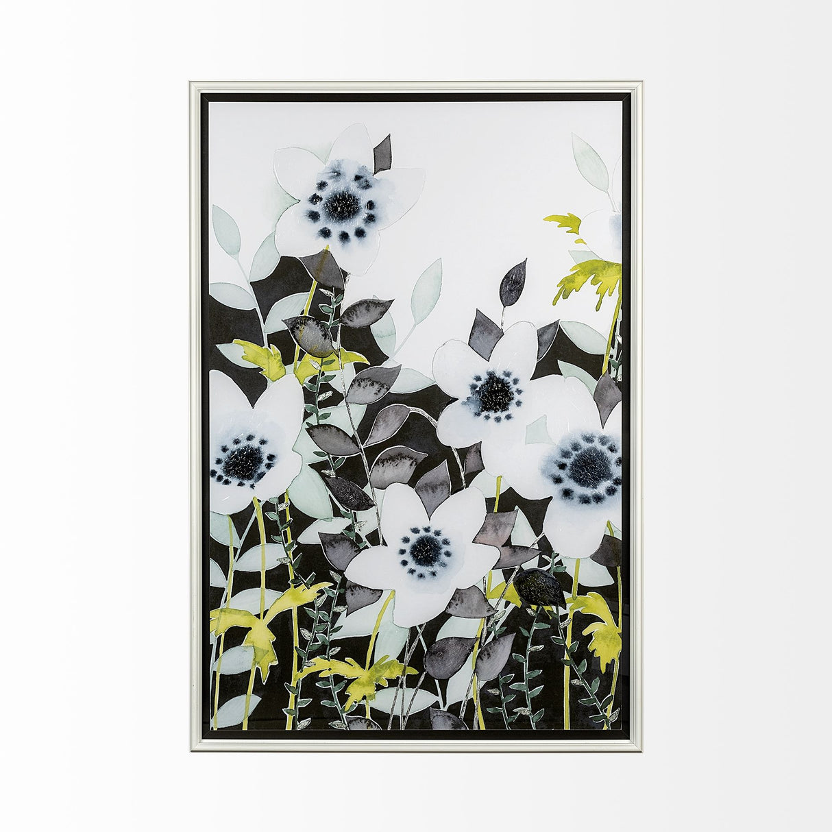 Night Foliage I by Grace Popp a Hand Embellished Textured Framed Art Print Matted under Glass from Mercana - Luna Furniture