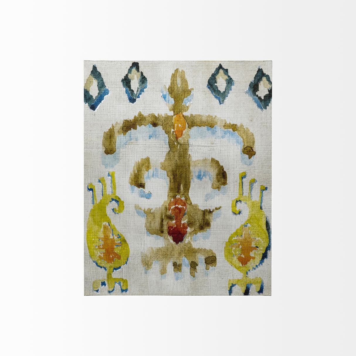 Bohemian Ikat III by Chariklia Zarris a Hand Embellished Textured Canvas from Mercana - Luna Furniture