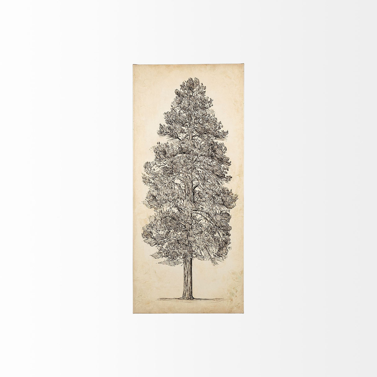 Pacific North West Tree Sketch III by Melissa Wang a Hand Embellished Textured Canvas from Mercana - Luna Furniture