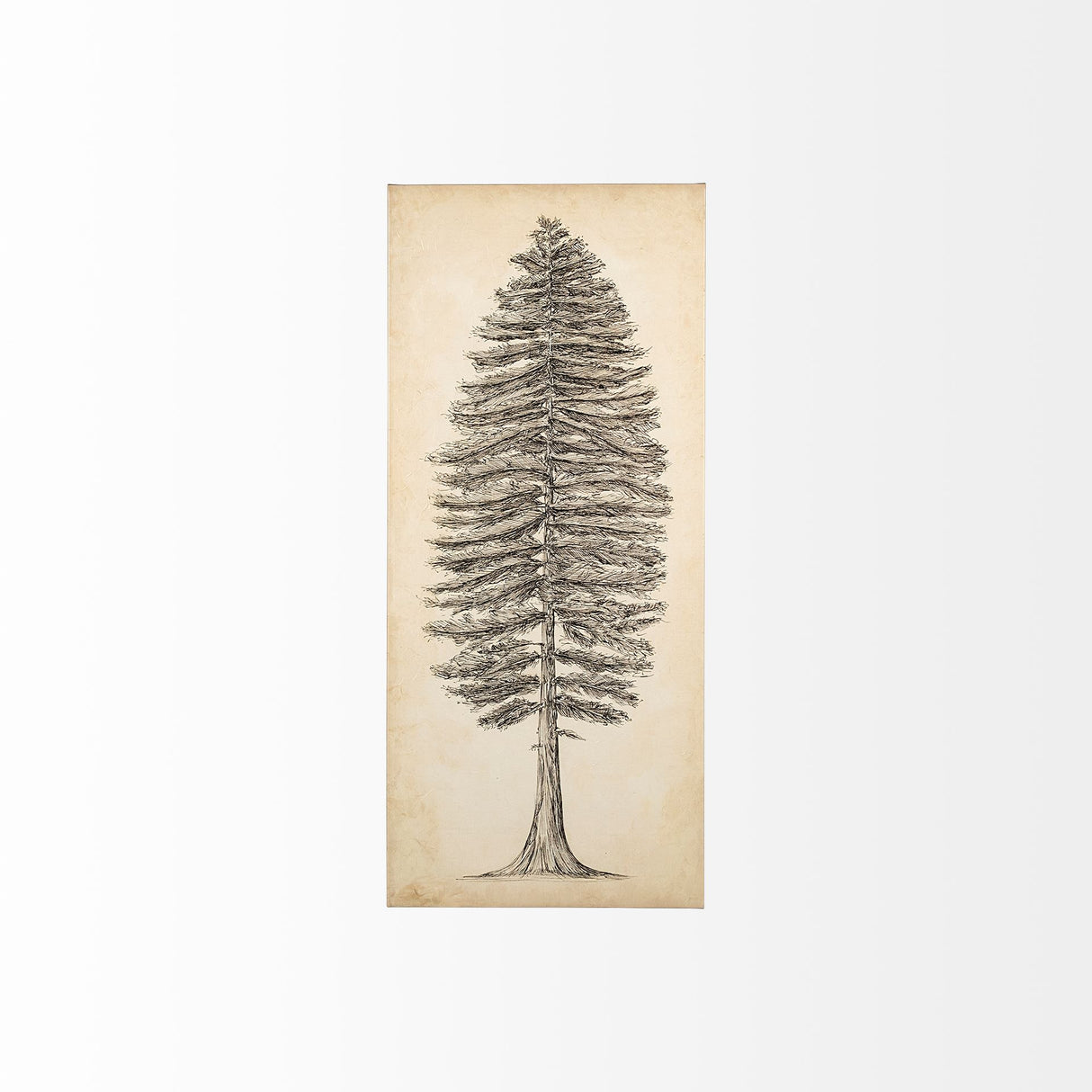 Pacific North West Tree Sketch II by Melissa Wang a Hand Embellished Textured Canvas from Mercana - Luna Furniture