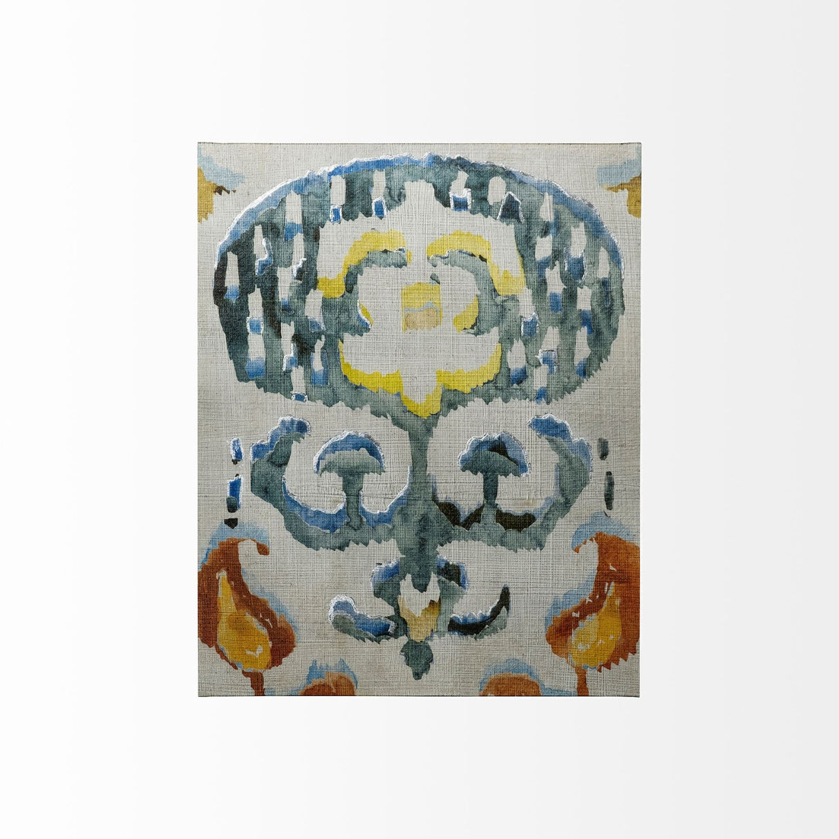 Bohemian Ikat I by Chariklia Zarris a Hand Embellished Textured Canvas from Mercana - Luna Furniture