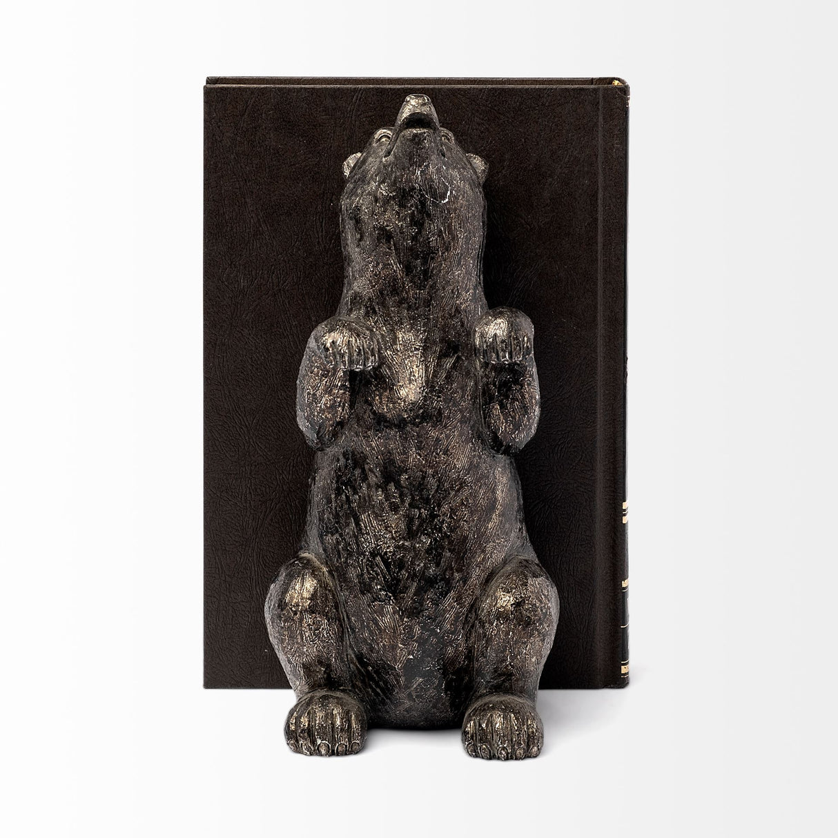 Sleuth (Set of 2) 9L x 8W Grizzly Bear Bookends from Mercana - Luna Furniture