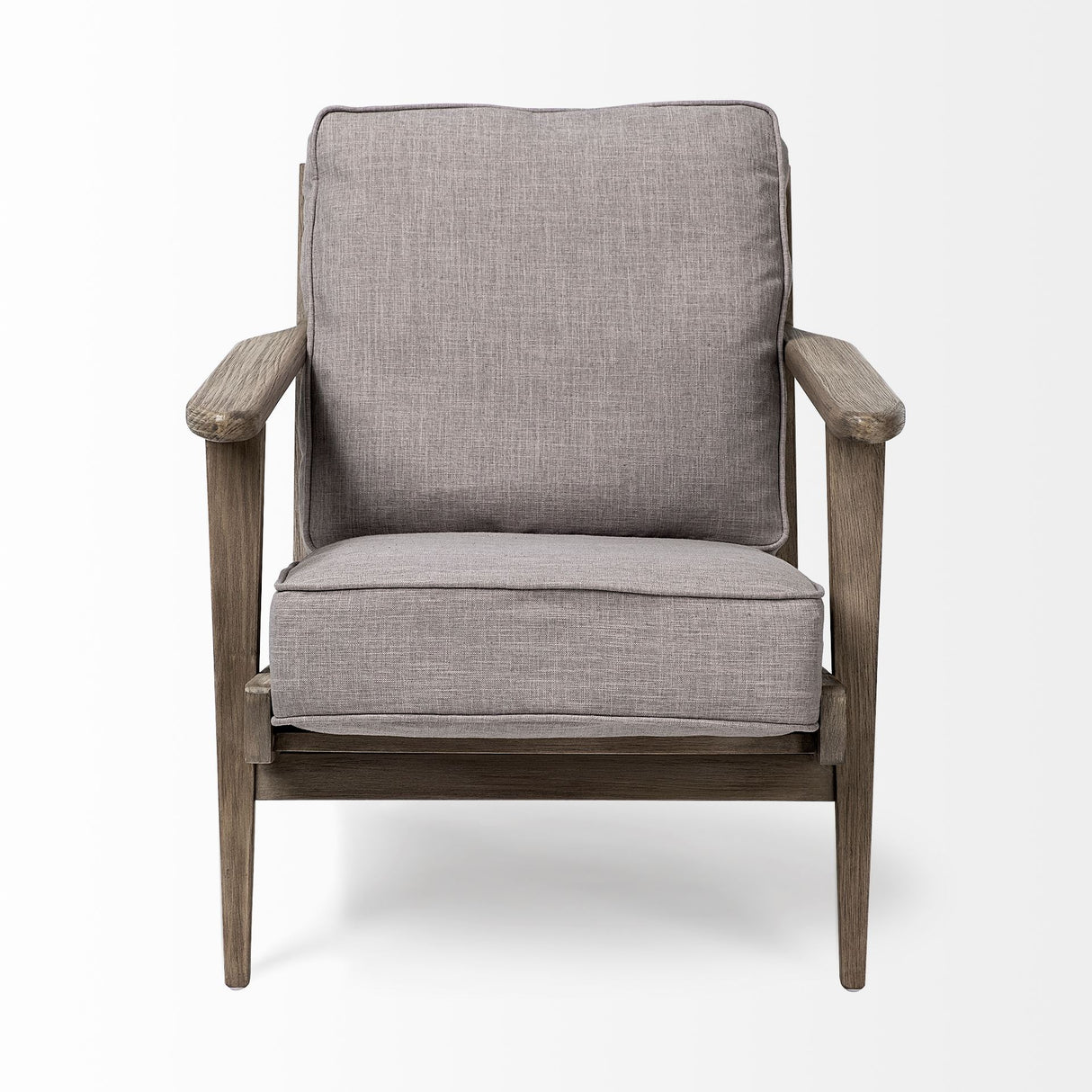 Olympus II Flint Gray Fabric Covered Wooden Frame Accent Chair from Mercana - Luna Furniture