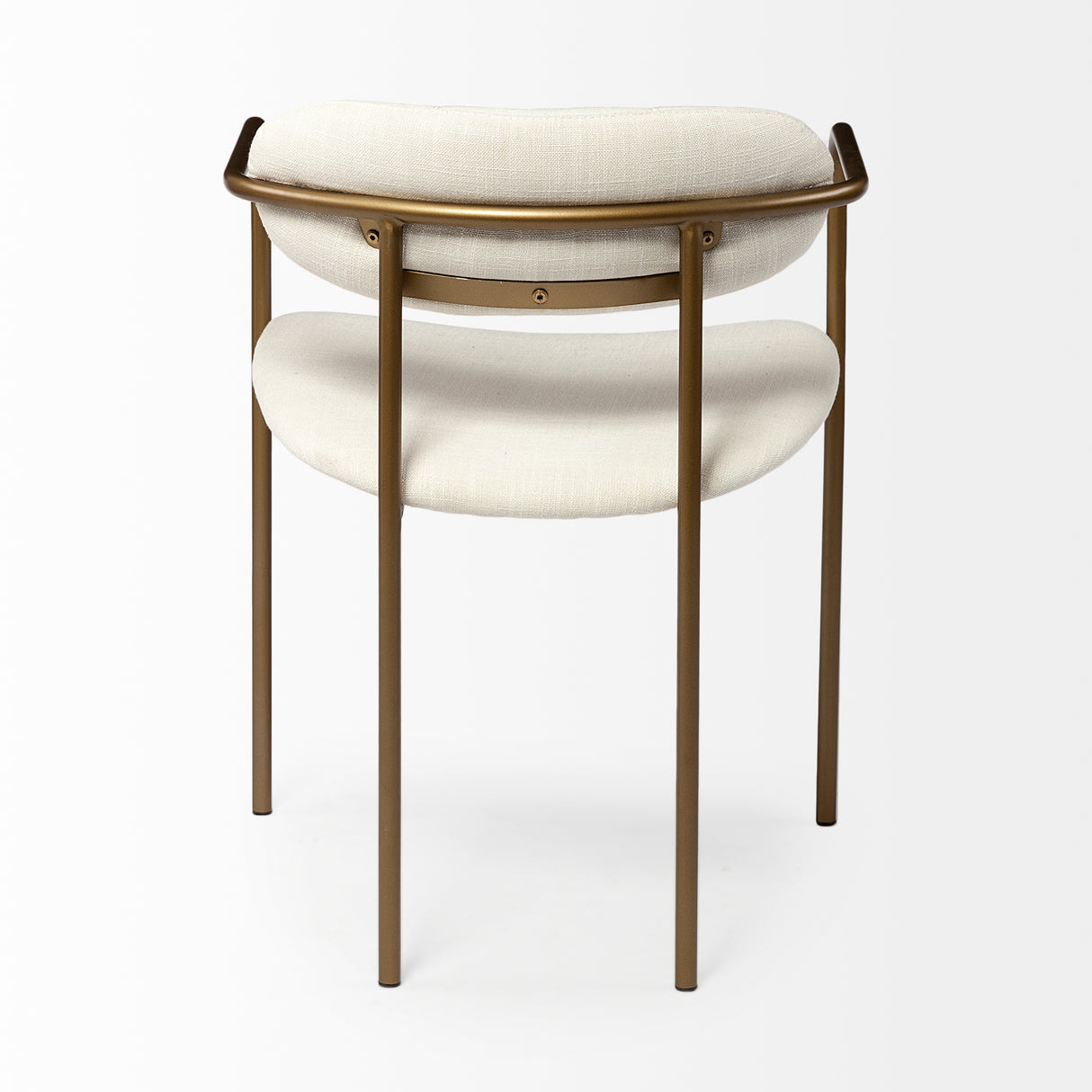 Parker I Cream Fabric Seat Gold Metal Frame Dining Chair, Set of 2 from Mercana - Luna Furniture