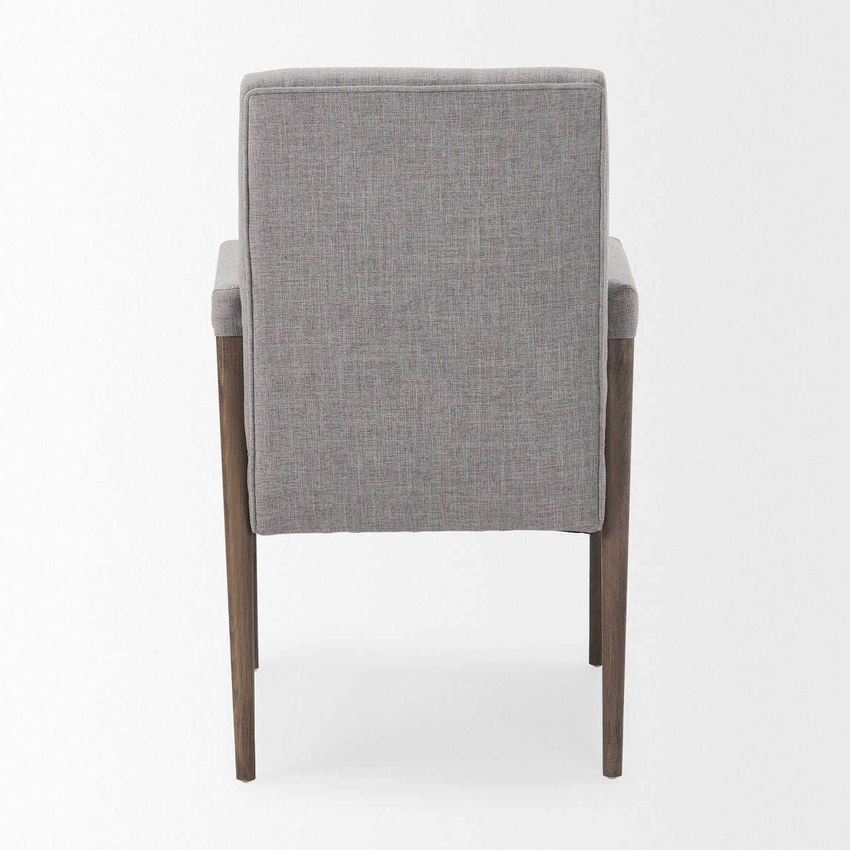 Palisades Grey Fabric Wrap Brown Wooden Frame Dining Chair from Mercana - Luna Furniture