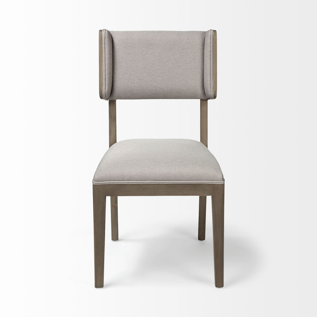 Tenton II Grey Fabric Seat Brown Wood Frame Dining Chair, Set of 2 from Mercana - Luna Furniture
