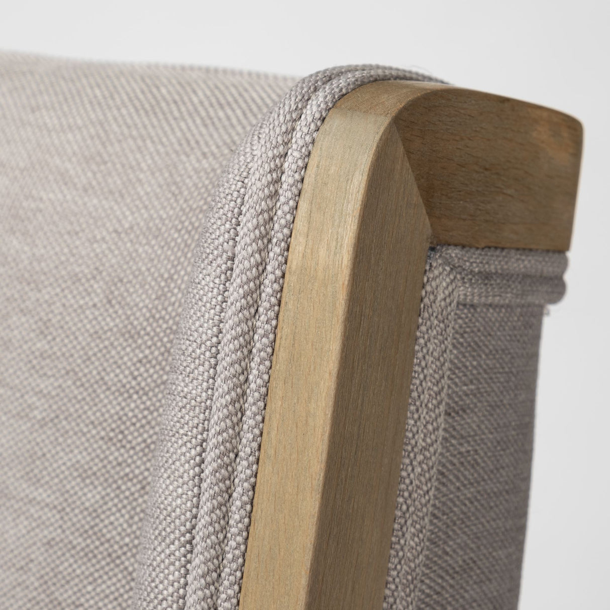 Tenton I Grey Fabric Wrap Brown Wooden Base Dining Chair, Set of 2 from Mercana - Luna Furniture