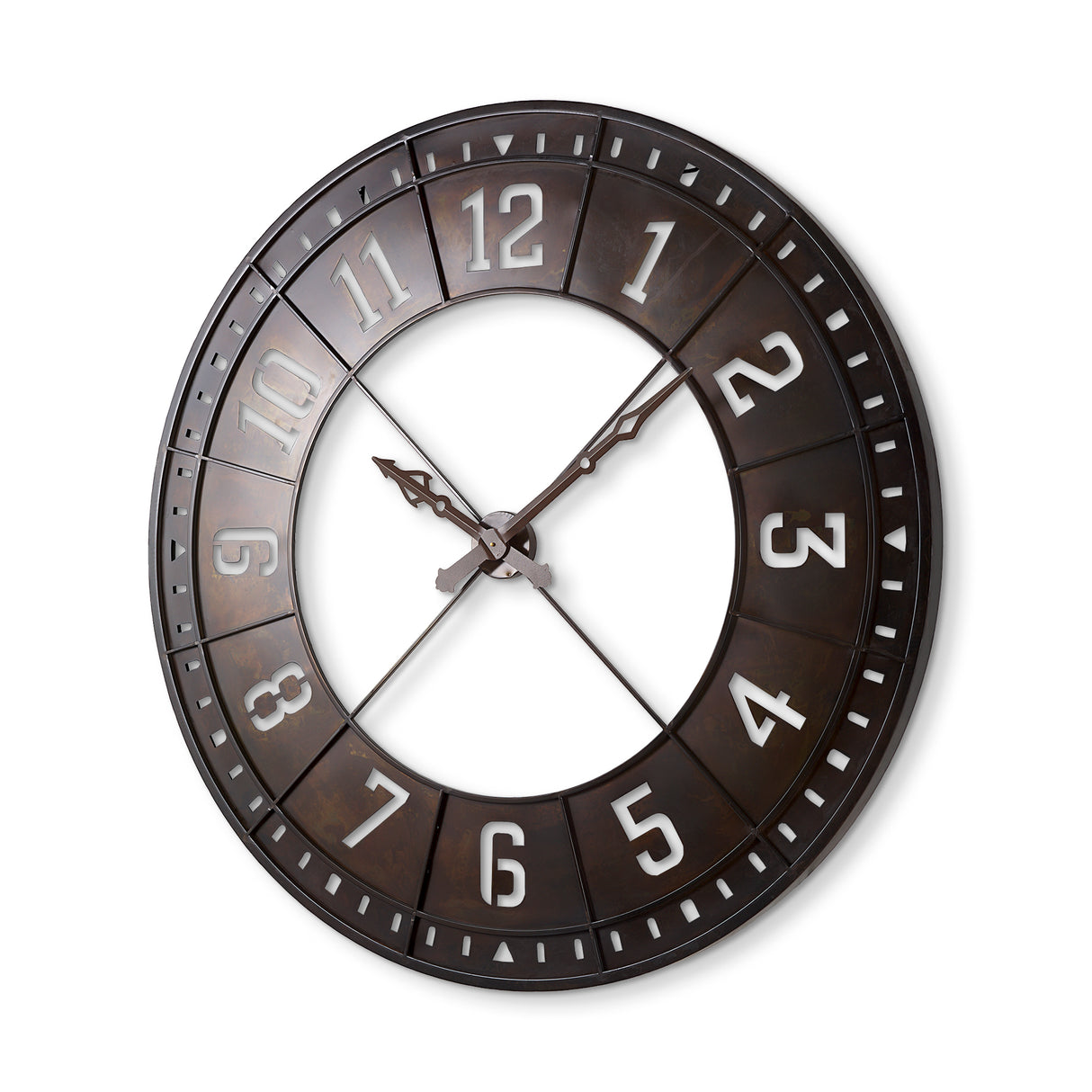 Newcastle 56.5" Giant Oversize Industrial Wall Clock from Mercana - Luna Furniture