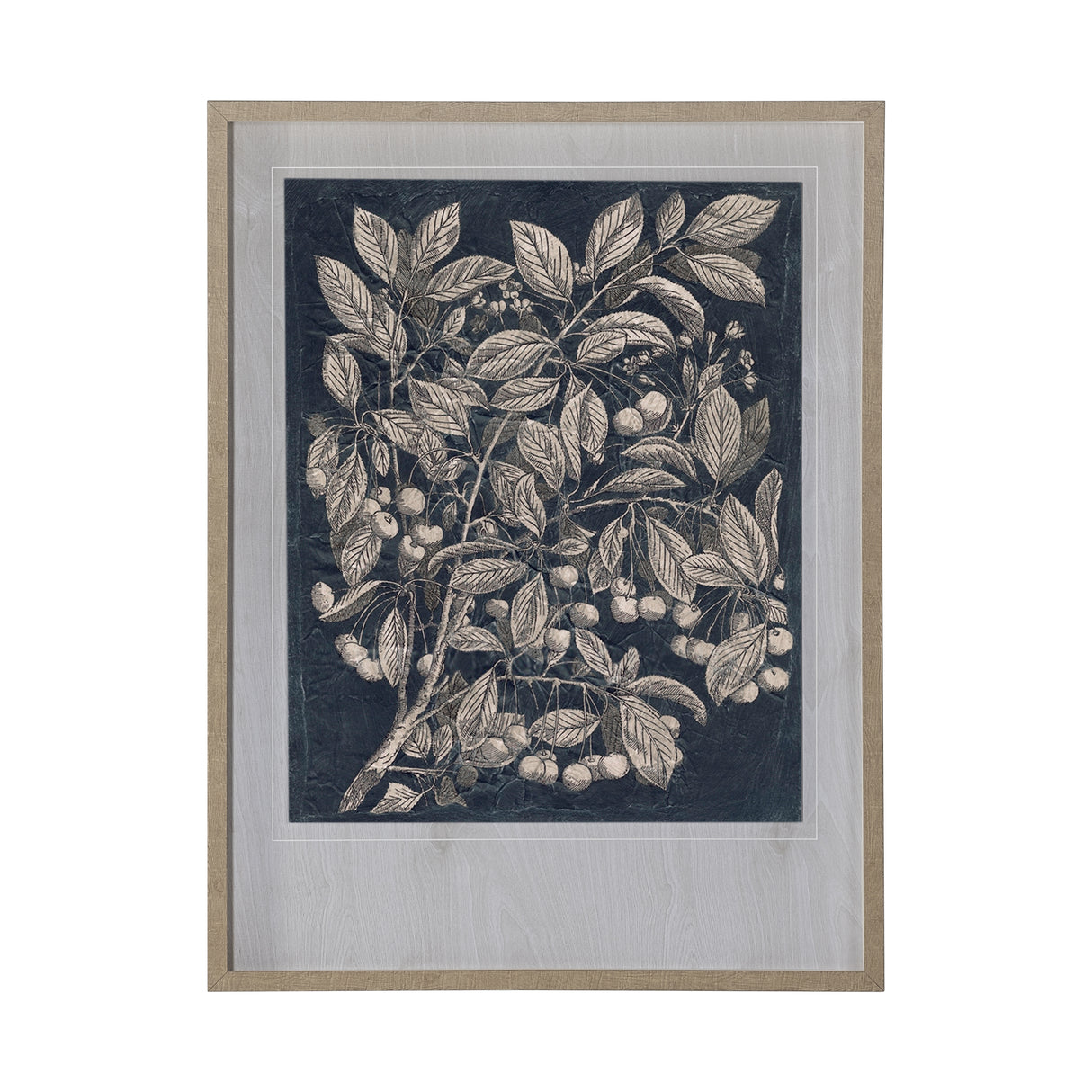 Vintage Fruit & Floral III by Megan Meagher Hand Embellished Framed Art Print Matted under Glass from Mercana - Luna Furniture