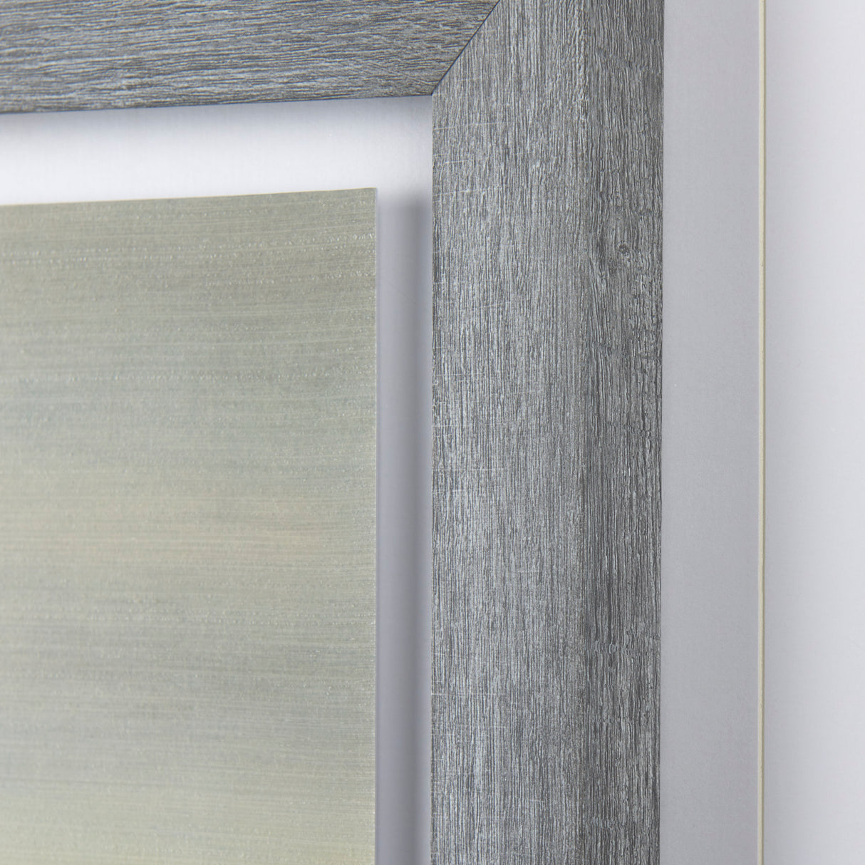 Silver Light by Pablo Rojerro a Hand Embellished Textured Framed Art Print Matted under Glass from Mercana - Luna Furniture