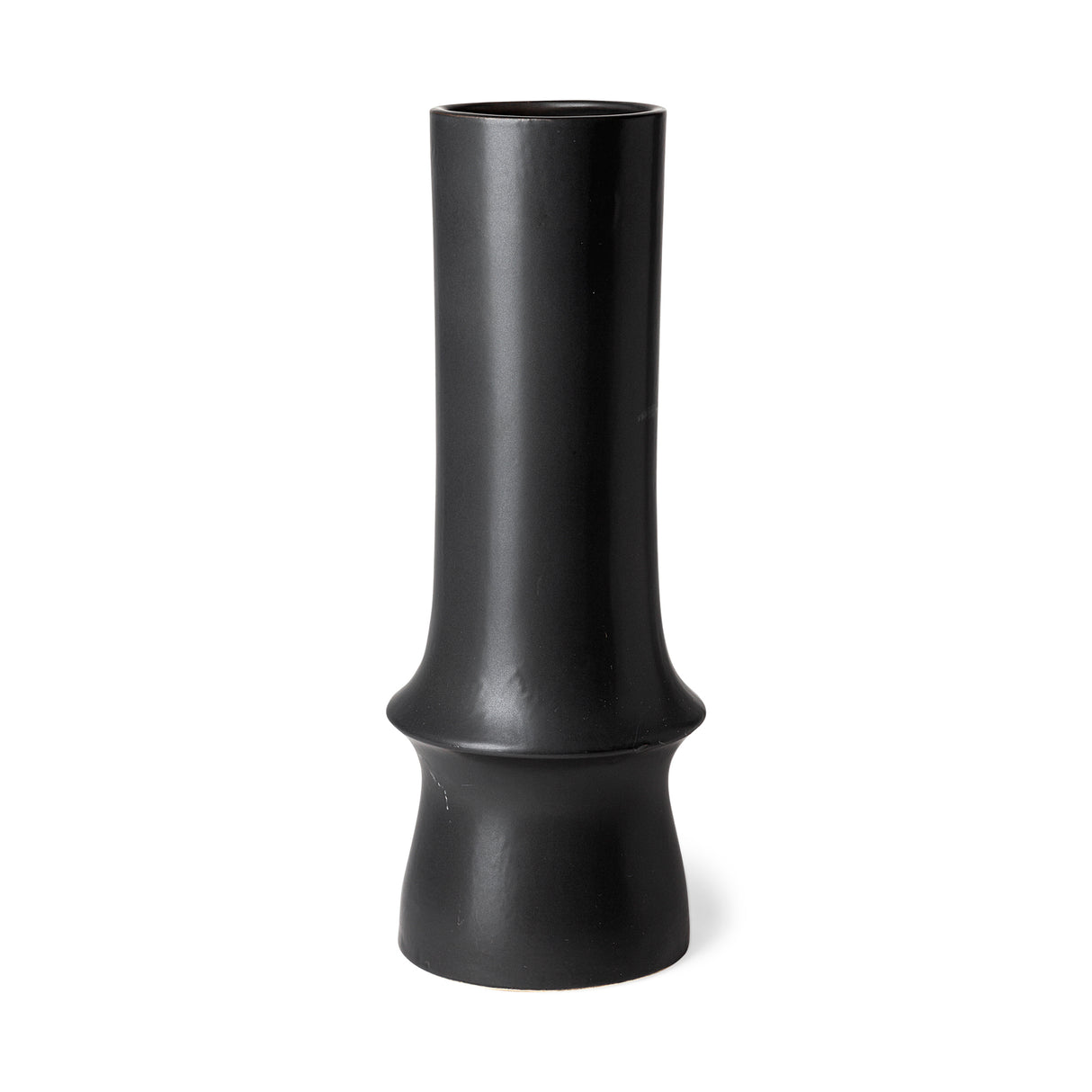 Laforge III Black Ceramic Vase from Mercana - Luna Furniture