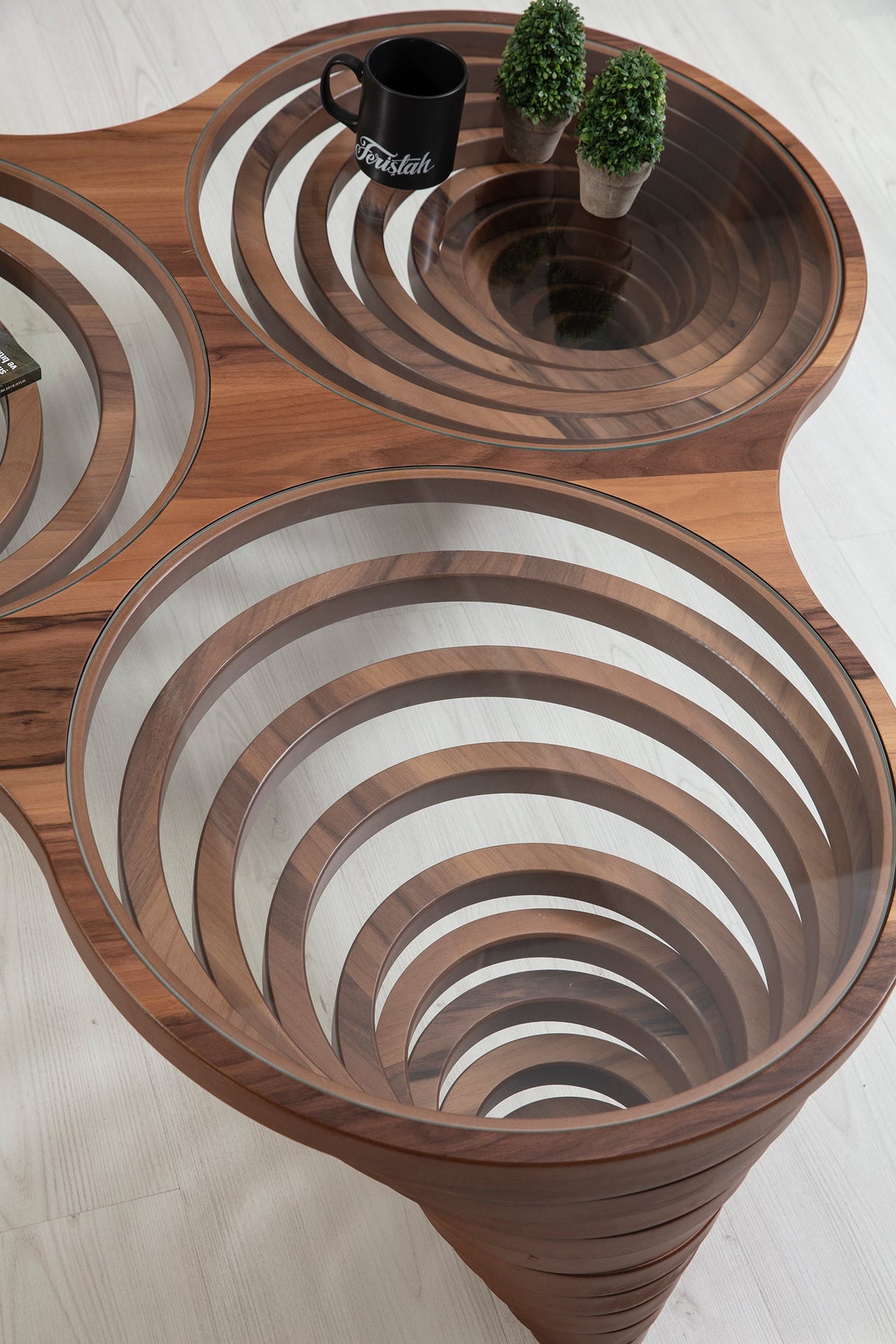 003 Walnut Coffee Table from Nova Furniture - Luna Furniture