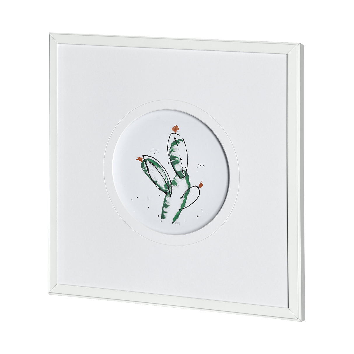 Cactus I by Mercana Studio a Hand Embellished Textured Framed Art Print Matted under Glass from Mercana - Luna Furniture