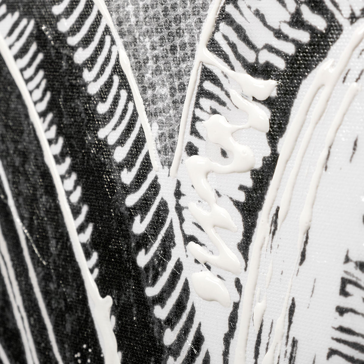 Retro Tone II by Alarm a Hand Embellished Textured Canvas from Mercana - Luna Furniture