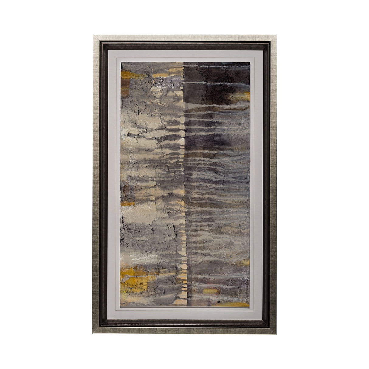 Tectonic II by Albena Hristova a Hand Embellished Textured Framed Art Print Matted under Glass from Mercana - Luna Furniture