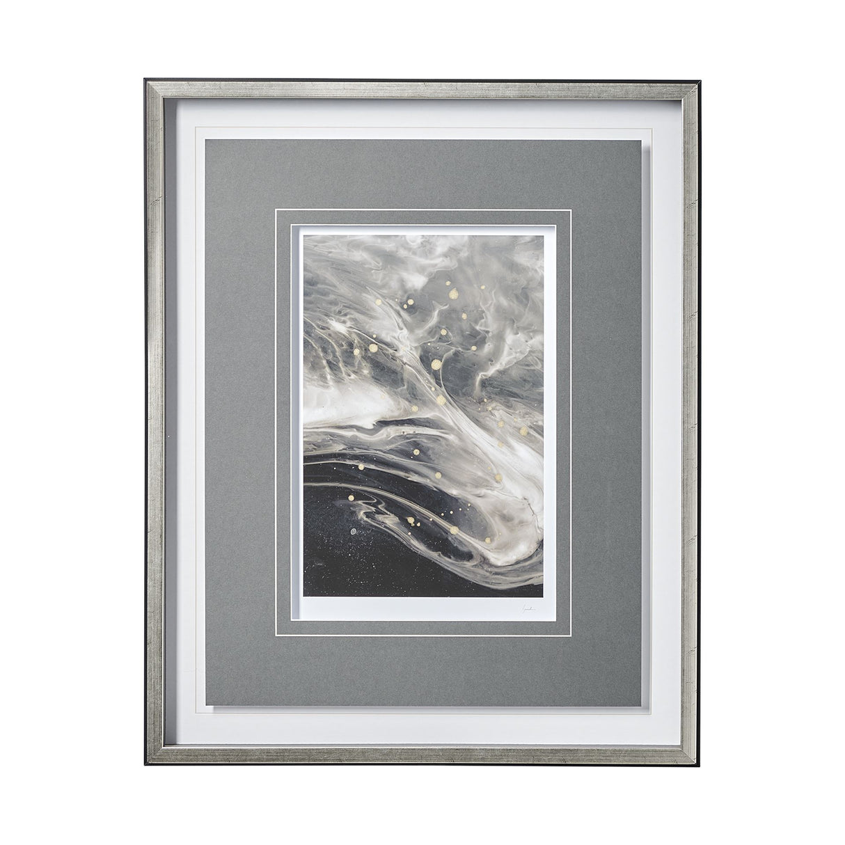Greek Pitch I by Gabrielle Campbell a Hand Embellished Textured Framed Art Print Matted under Glass from Mercana - Luna Furniture