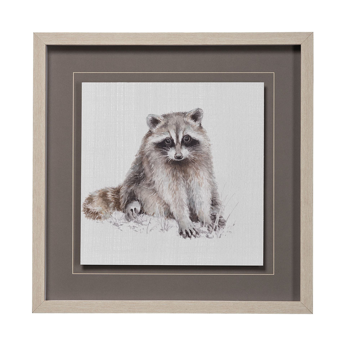 Forest Friends X (Racoon) by Lisa Audit Hand Embellished Textured Framed Art Print Matted under Glas from Mercana - Luna Furniture