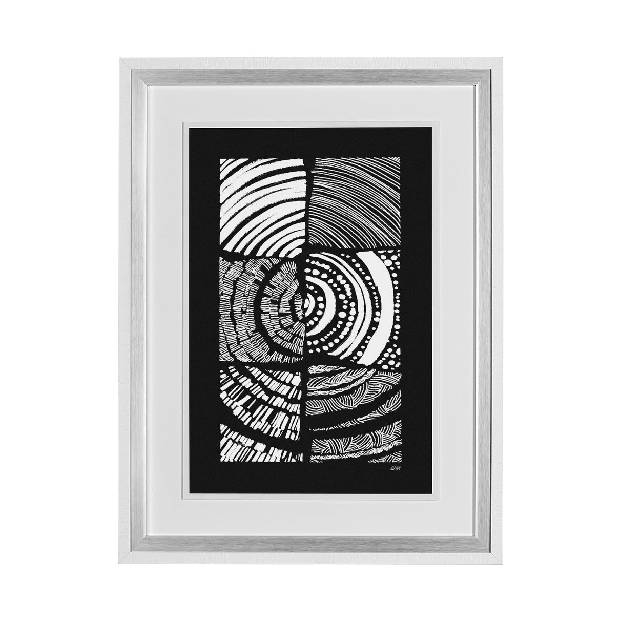 Maze II by Alarm a Hand Embellished Textured Framed Art Print Matted under Glass from Mercana - Luna Furniture