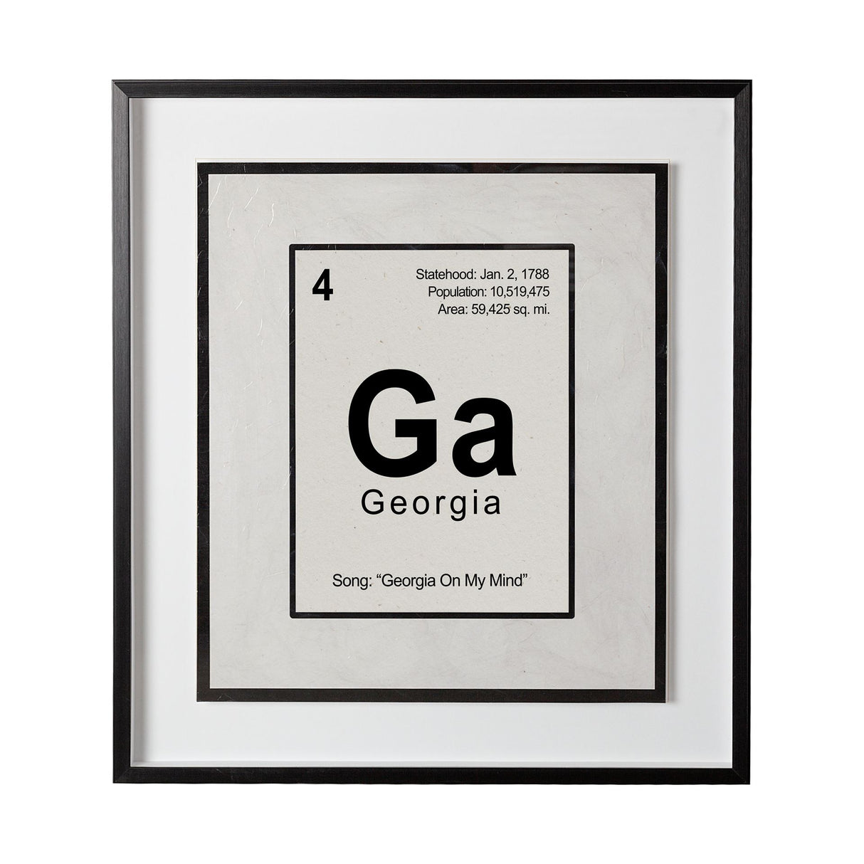 Georgia by Glartlab a Hand Embellished Textured Framed Art Print Matted under Glass from Mercana - Luna Furniture