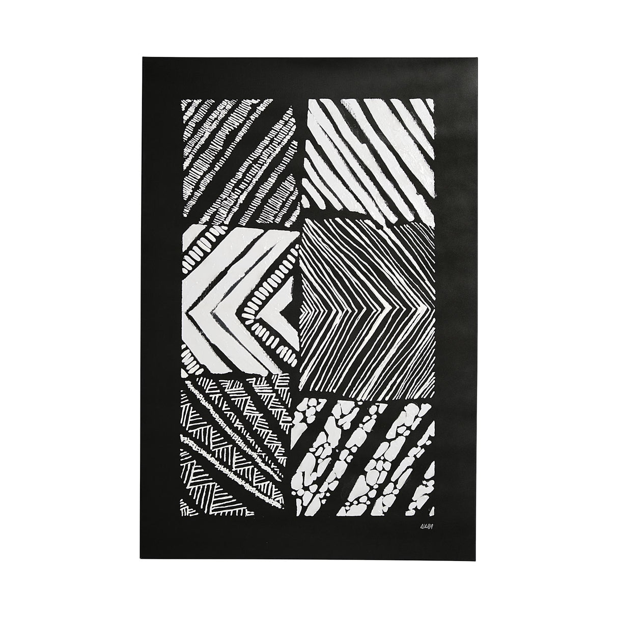 Maze I by Alarm a Hand Embellished Textured Canvas from Mercana - Luna Furniture