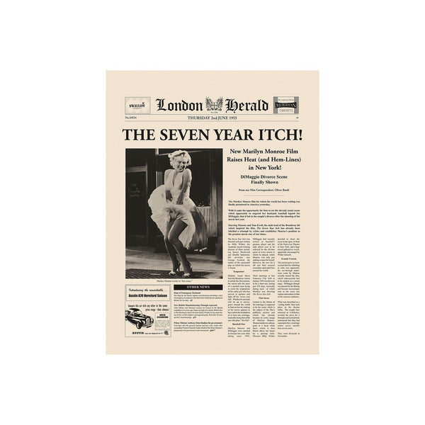 The Seven Year Itch by Mercana Studio a Hand Embellished Textured Canvas