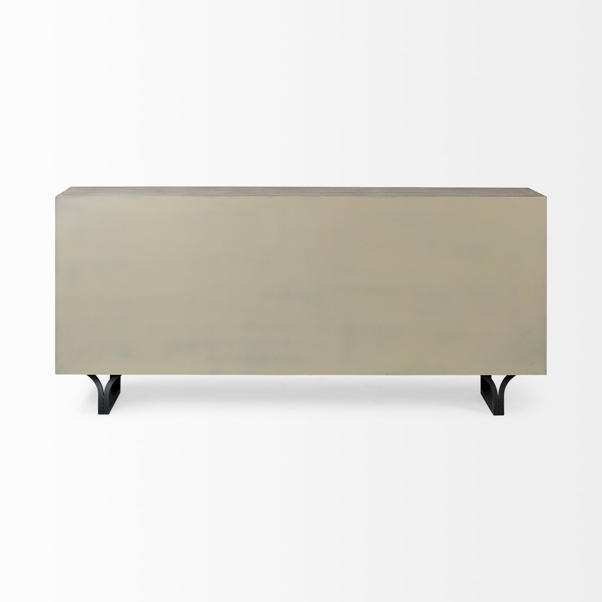 Giselle II Brown Fir Veneer W/Black Metal Leg 9 Drawer Sideboard from Mercana - Luna Furniture