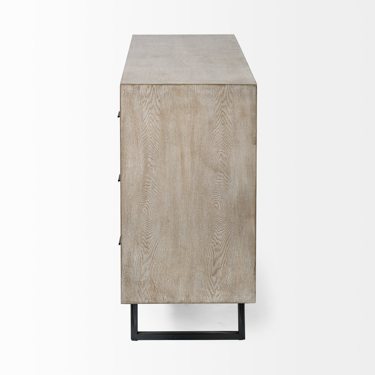 Giselle II Brown Fir Veneer W/Black Metal Leg 9 Drawer Sideboard from Mercana - Luna Furniture