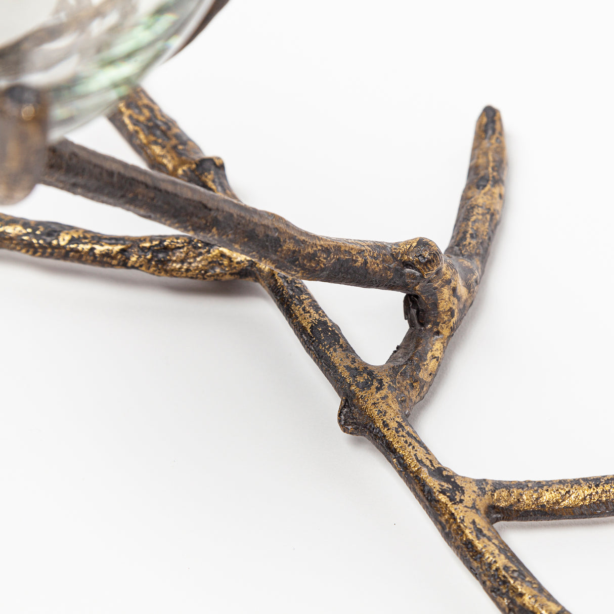 Vine II Distressed Gold Metal Creeper Five Candle Table Candle Holder from Mercana - Luna Furniture