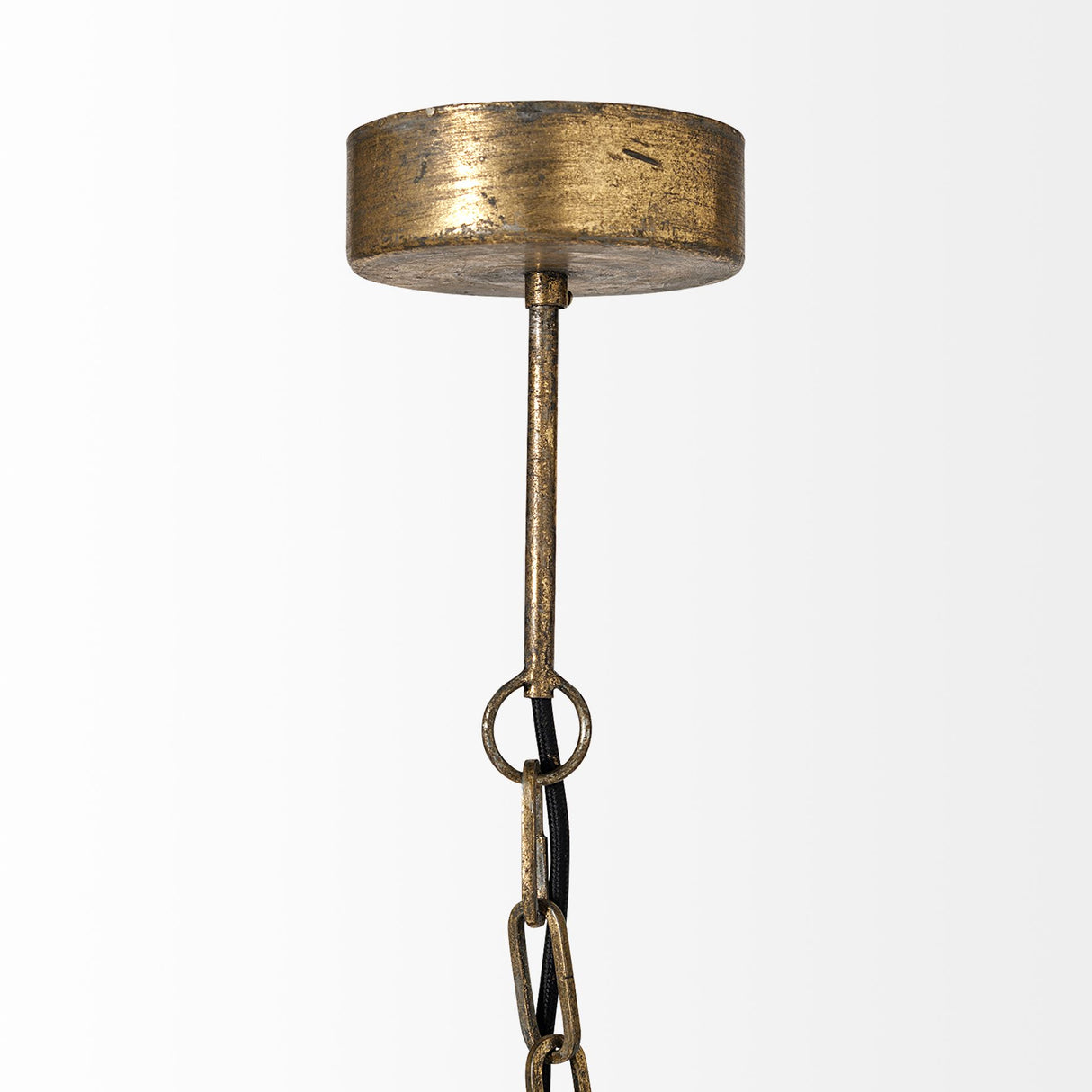 Chiron II 36L x 36W x 38H Gold Metal Globe Six Bulb Chandelier from Mercana - Luna Furniture
