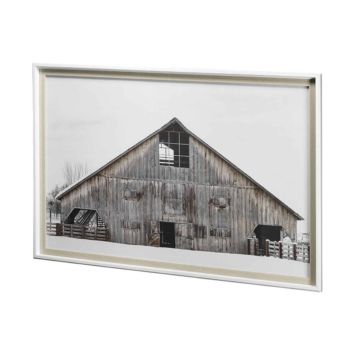 AWHC Barn 1 by Chris Dunker a Framed Photo Art Print Matted under Glass from Mercana - Luna Furniture