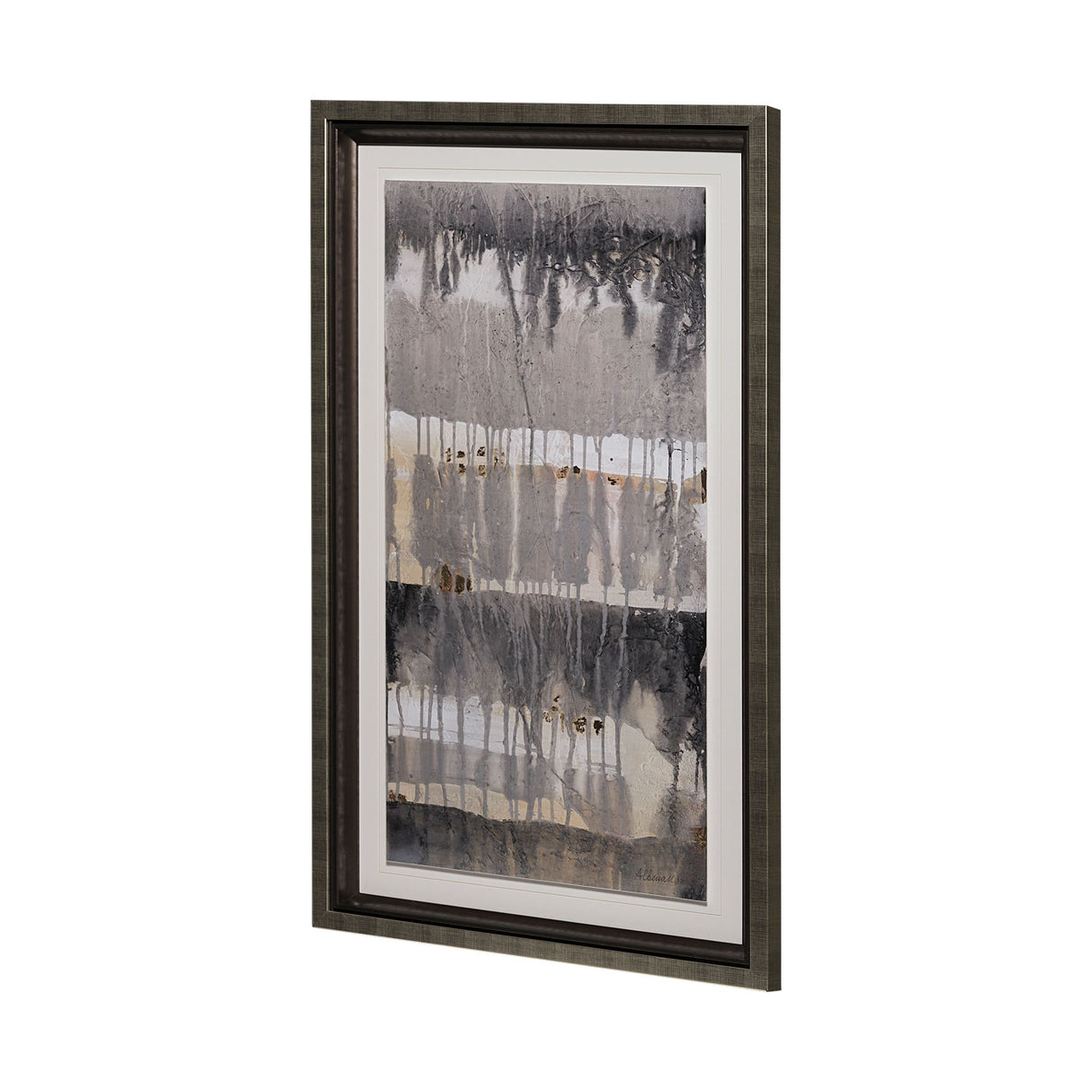 Tectonic I by Albena Hristova a Hand Embellished Textured Framed Art Print Matted under Glass from Mercana - Luna Furniture