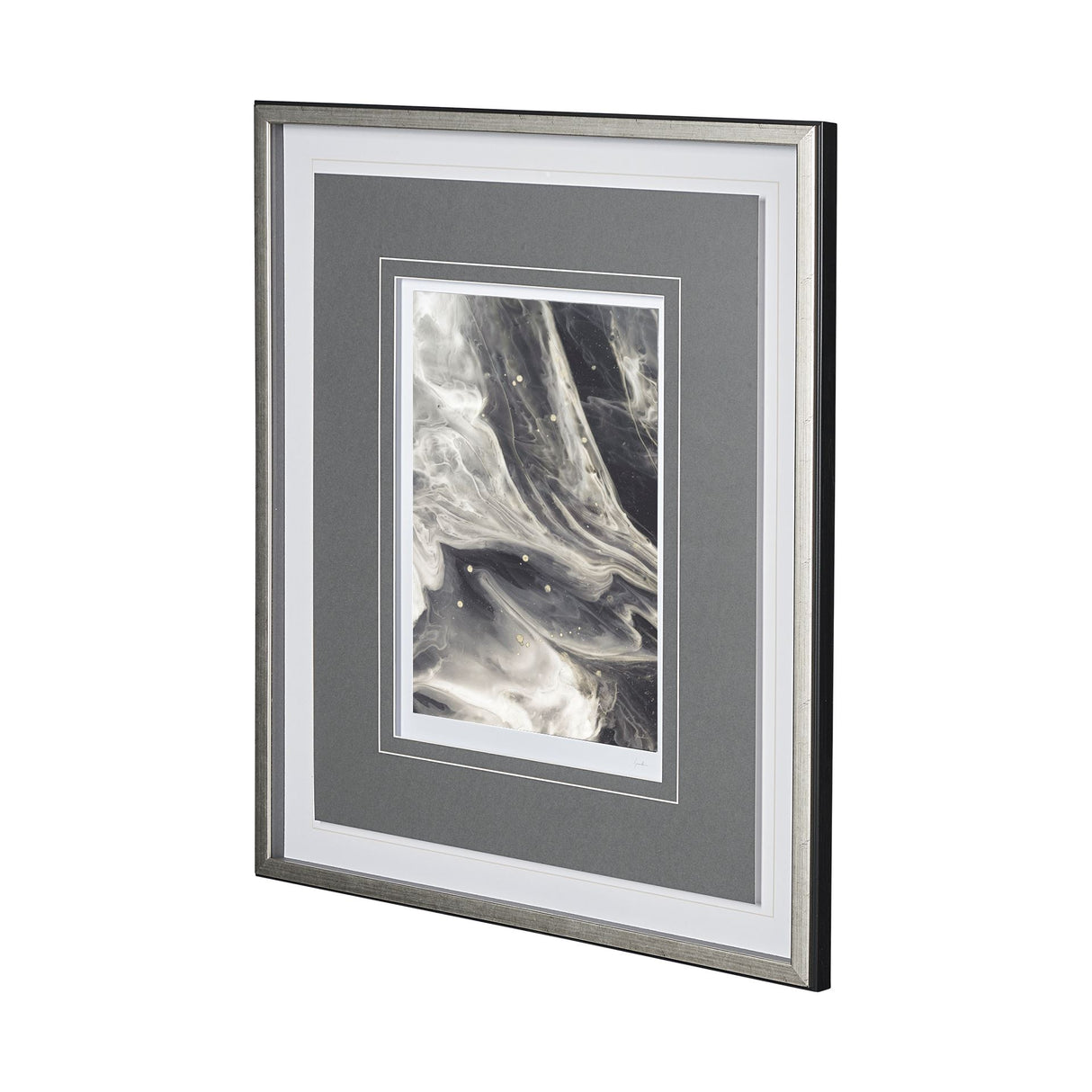Greek Pitch II by Gabrielle Campbell a Hand Embellished Textured Framed Art Print Matted under Glass from Mercana - Luna Furniture