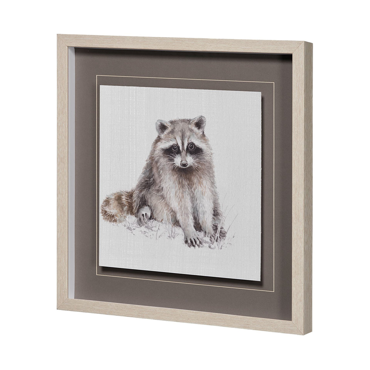 Forest Friends X (Racoon) by Lisa Audit Hand Embellished Textured Framed Art Print Matted under Glas from Mercana - Luna Furniture