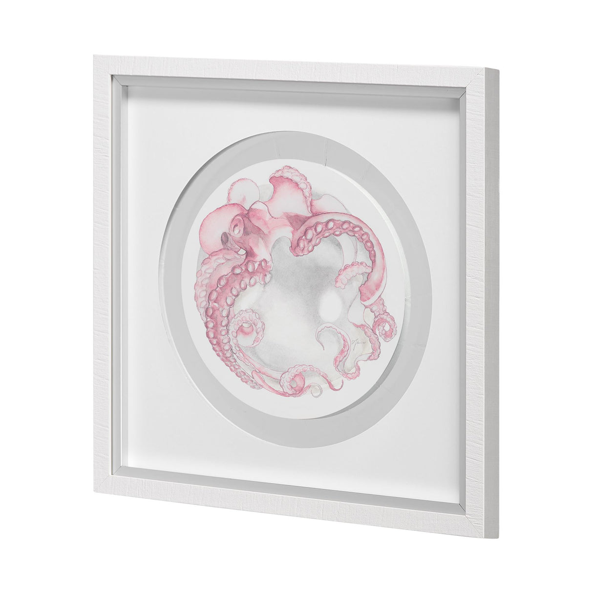 Who Stole My Precious I Pink by Fiona H Hand Embellished Textured Framed Print Matted under Glass from Mercana - Luna Furniture