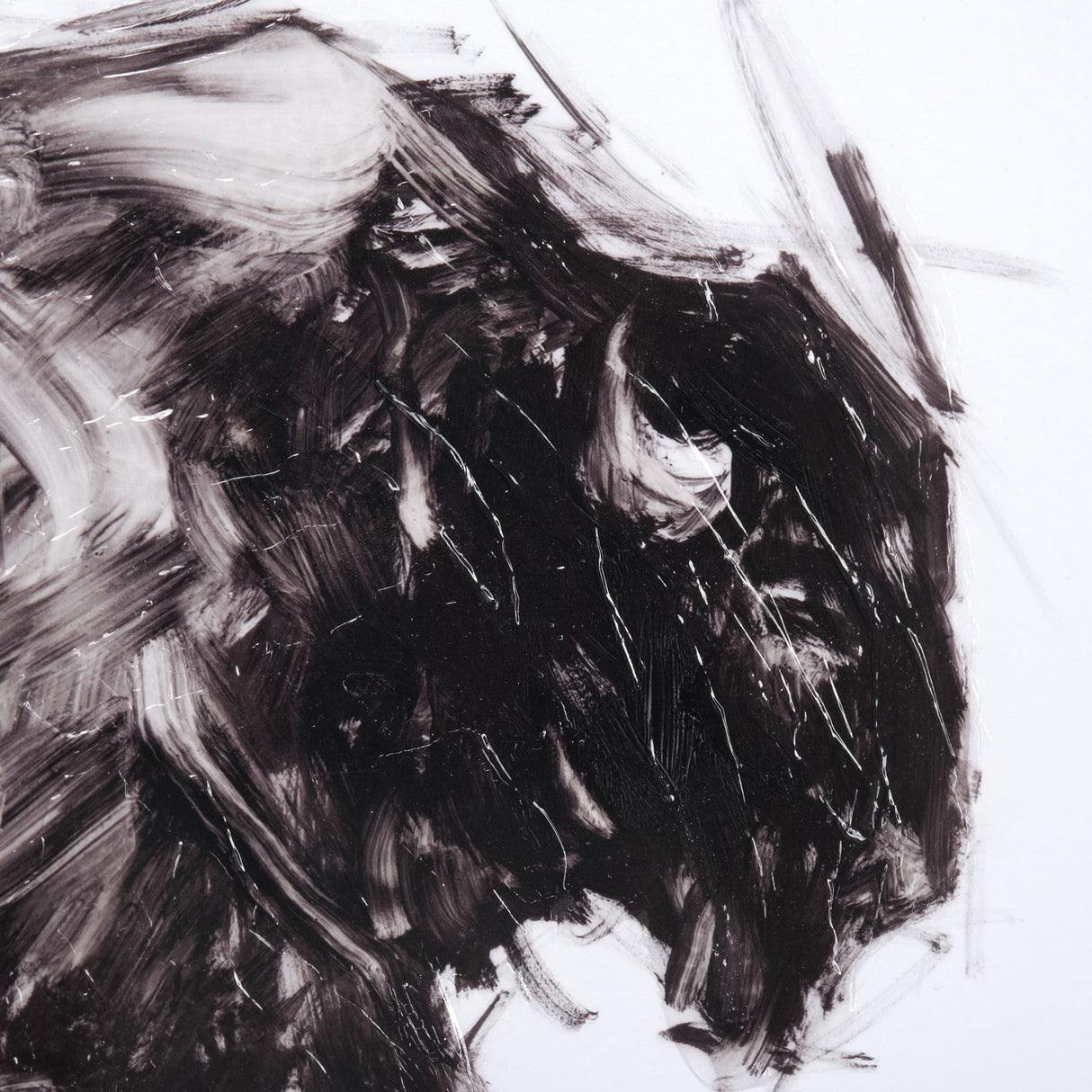 Dynamic Bison I by Ethan Harper a Hand Embellished Textured Framed Art Print Matted under Glass from Mercana - Luna Furniture
