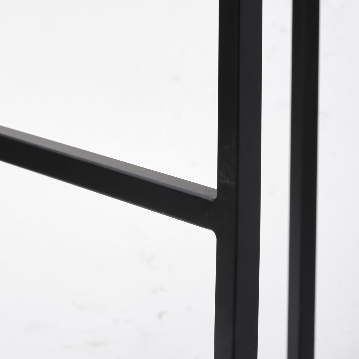 Frodo 29.75H Seat Height White Fabric Seat Black Metal Base Stool from Mercana - Luna Furniture