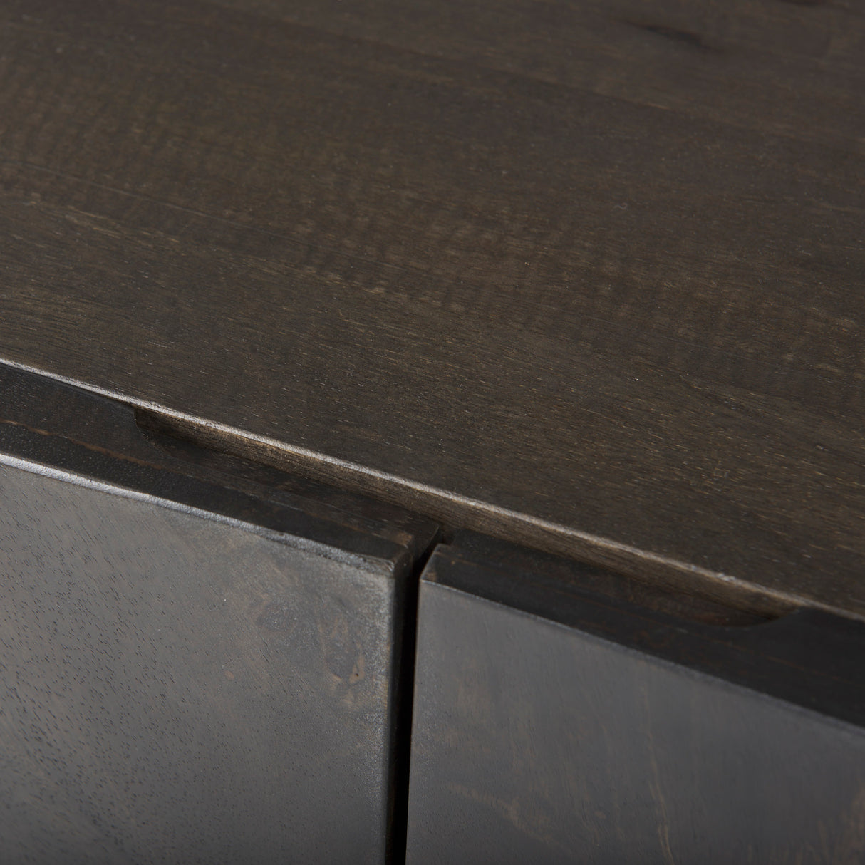 Darwin 80x17.5 Brown Solid Wood Gold Metal Base 4 Cabinet Door Sideboard from Mercana - Luna Furniture