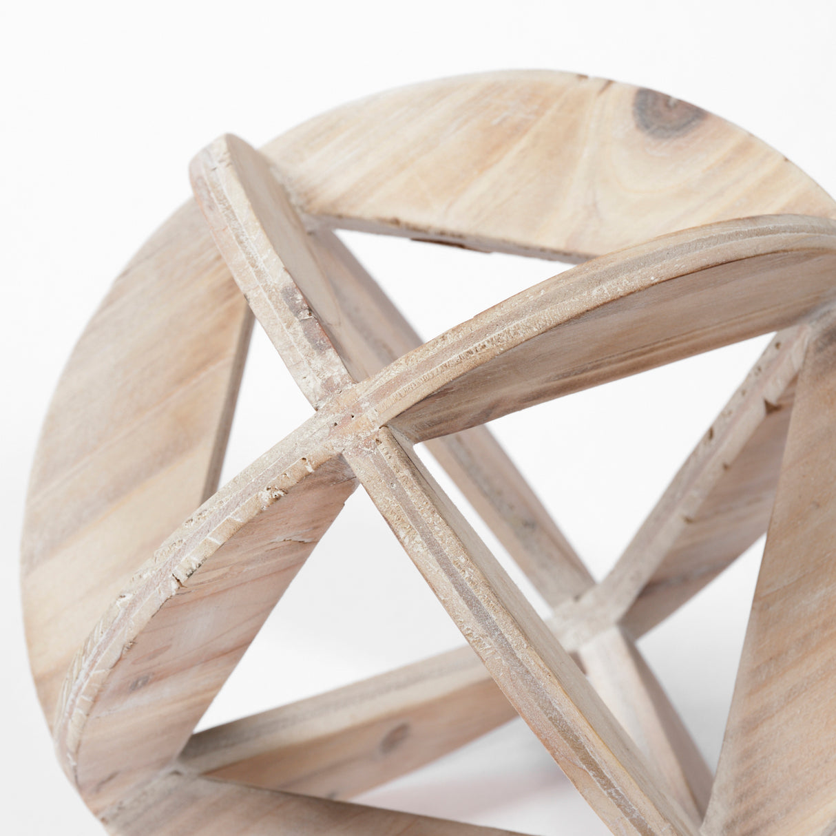 Bellatrix II (Large) 7L x 7W Natural Decorative Wooden Sphere from Mercana - Luna Furniture