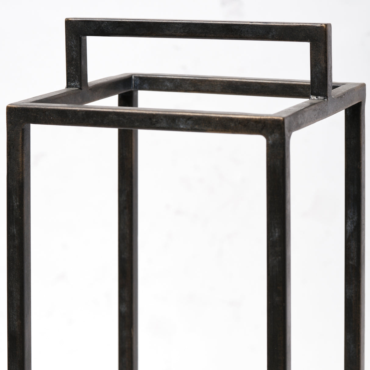 Orionis Large Wood w/ Black Metal Lantern Candle Holder from Mercana - Luna Furniture
