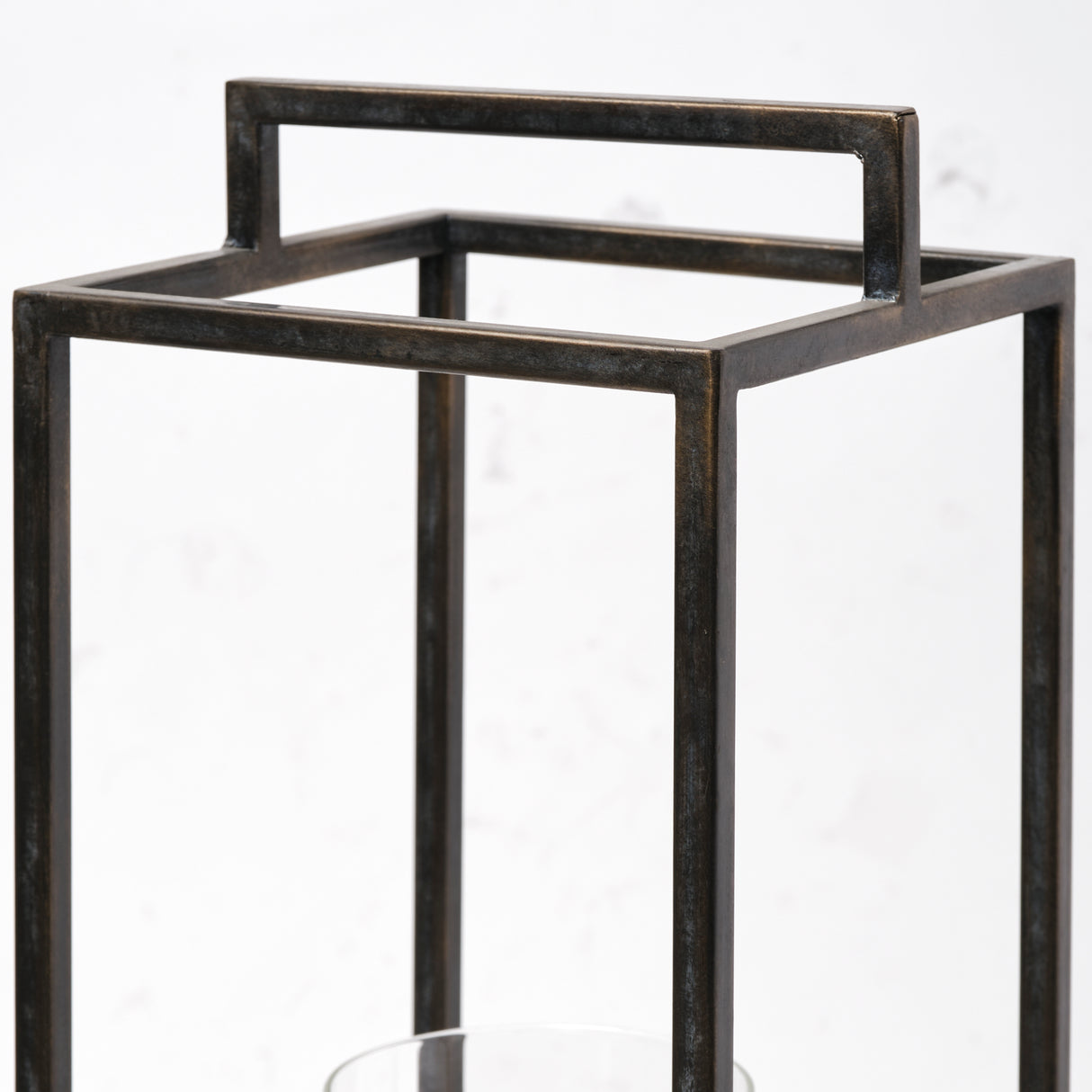 Orionis Large Wood w/ Black Metal Lantern Candle Holder from Mercana - Luna Furniture
