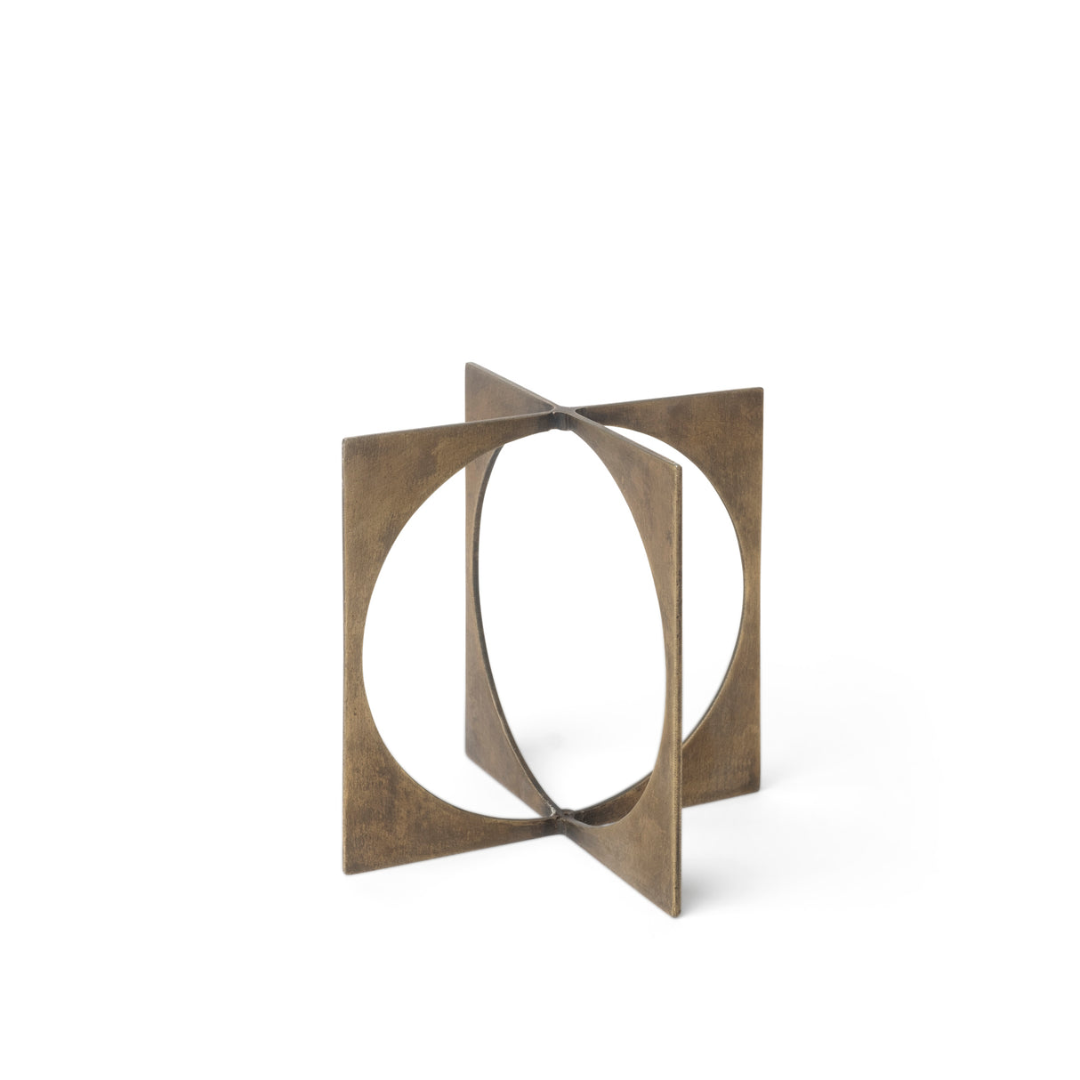 Lima I (Small) 6L x 6W Gold Geometric Decorative Object from Mercana - Luna Furniture
