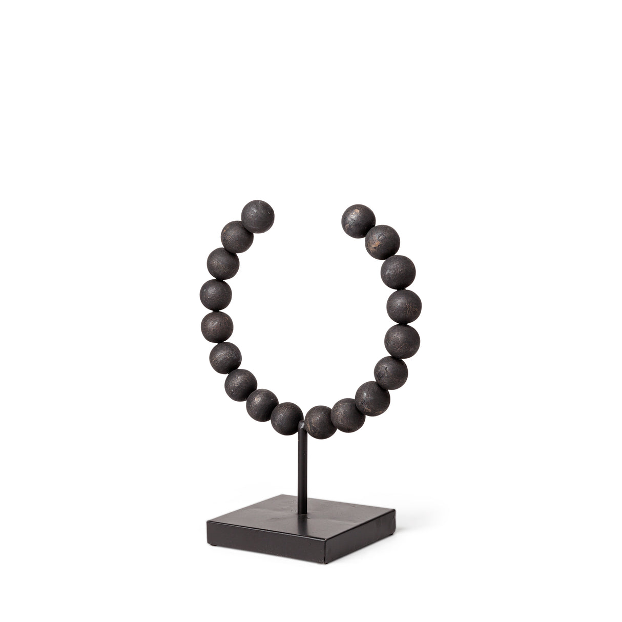 Tulane I (Small) 9L x 5W Black Beaded Broken Sphere Decorative Object from Mercana - Luna Furniture
