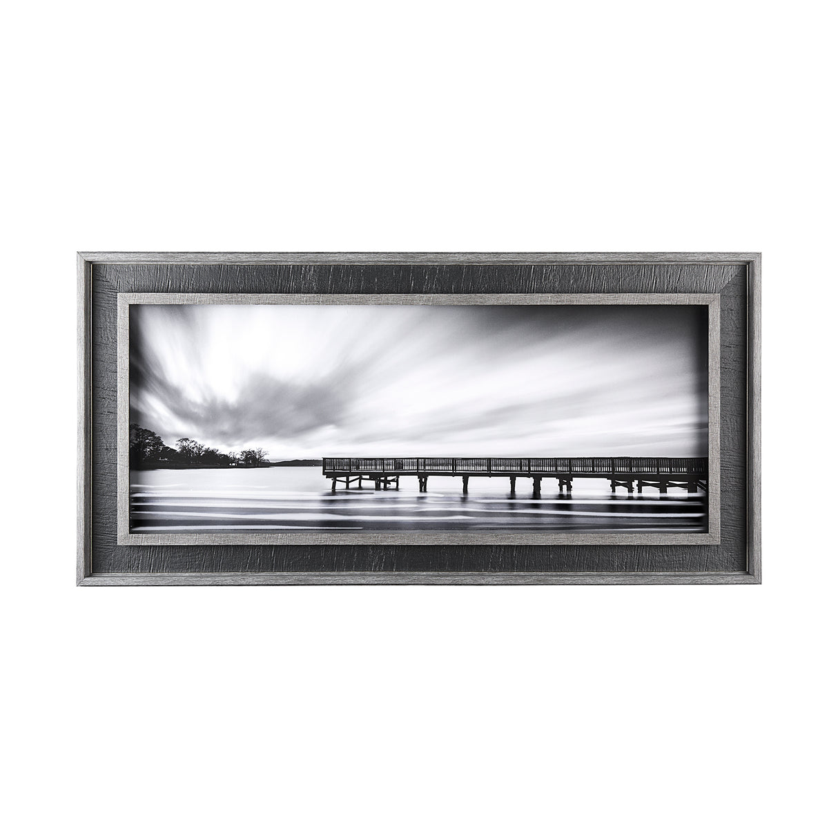 Calm by D Burt a Hand Embellished Textured Framed Photo Art Print Matted under Glass from Mercana - Luna Furniture