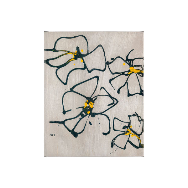 Blossom I by Mercana Studio a Hand Embellished Textured Canvas
