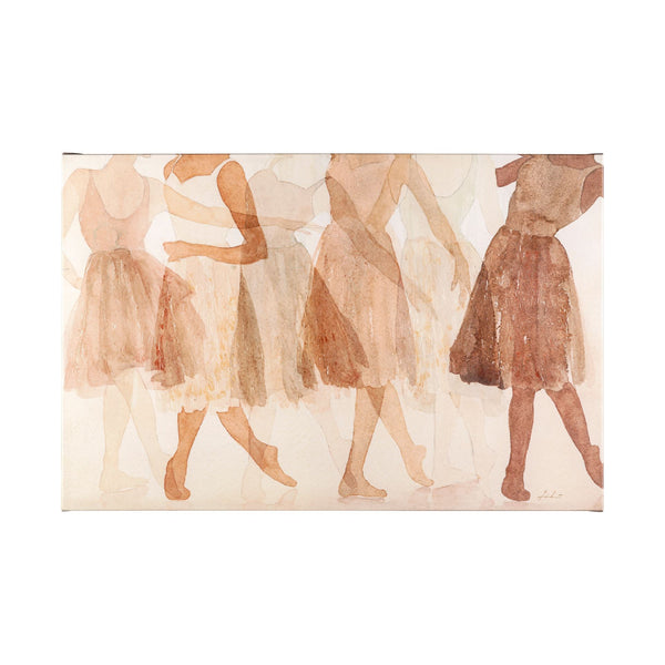 Posture by Mercana Studio a Hand Embellished Textured Canvas