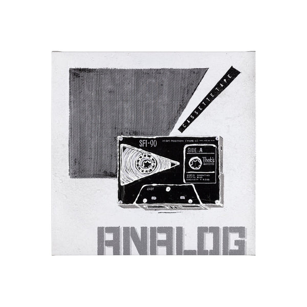 Cassette Tape I by Alarm a Hand Embellished Textured Canvas