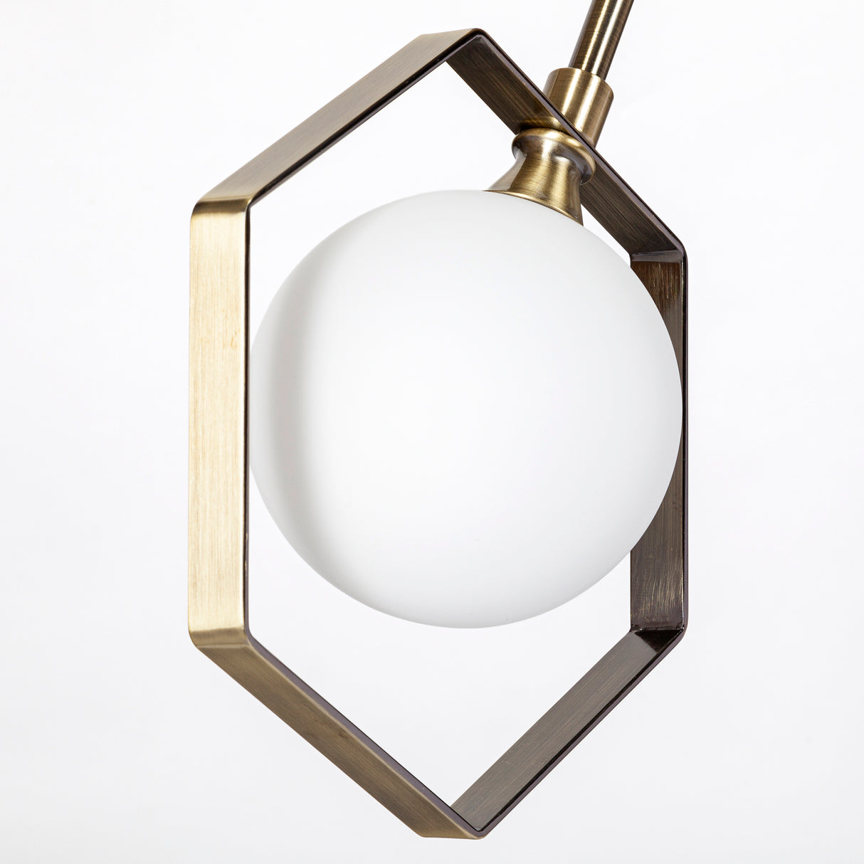 Desousa II (33.9"L x 8.8"W x 28"H) Champagne Metal Multi-Arm Three Light Chandelier from Mercana - Luna Furniture