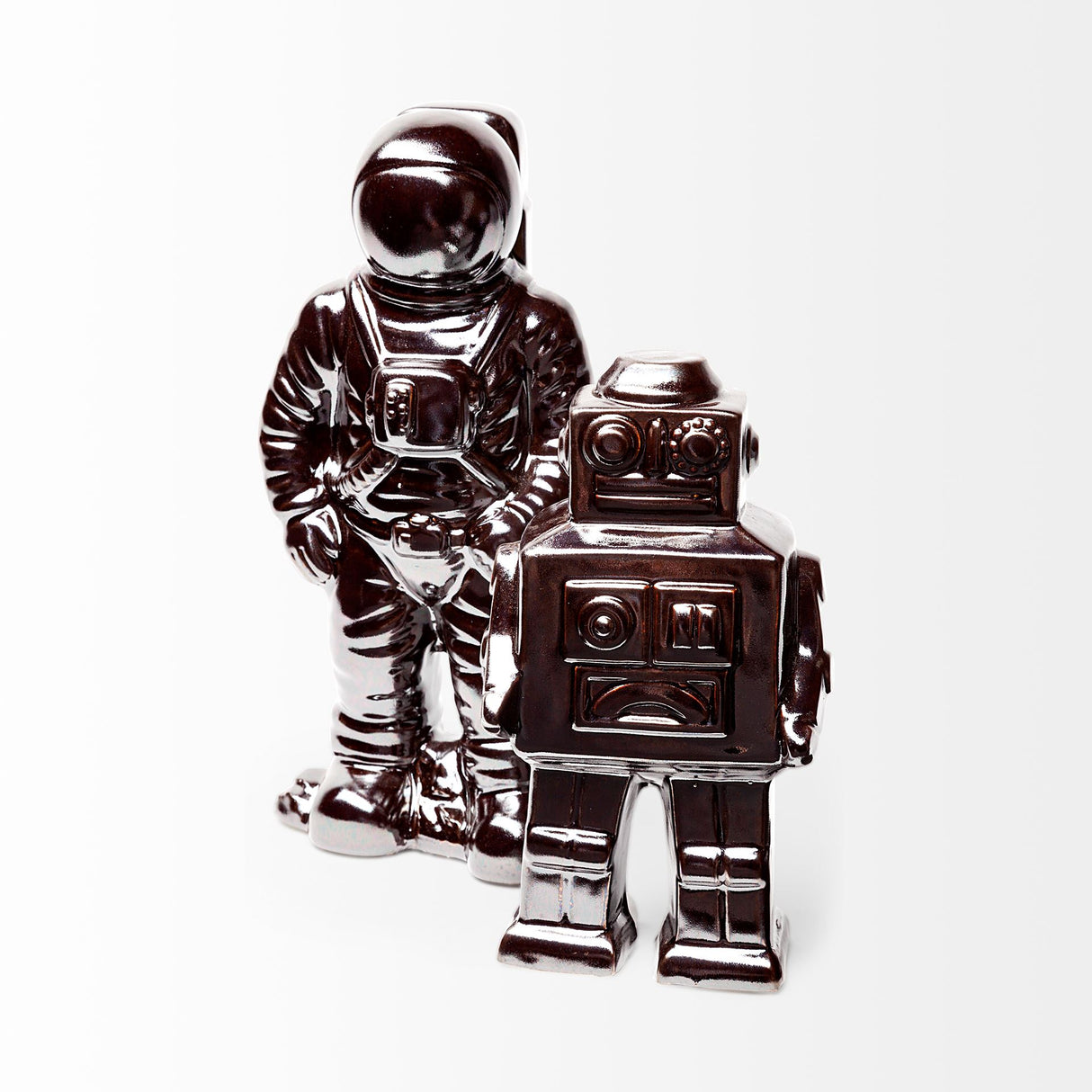 Robby 4L x 3W Bronze Polished Robot from Mercana - Luna Furniture