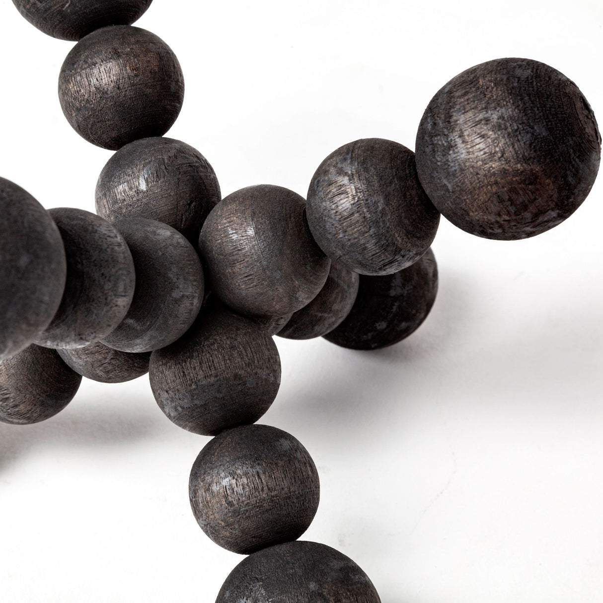 Carollan I (Small) 7L x 7W Black Geometric Wood Ball Jack from Mercana - Luna Furniture
